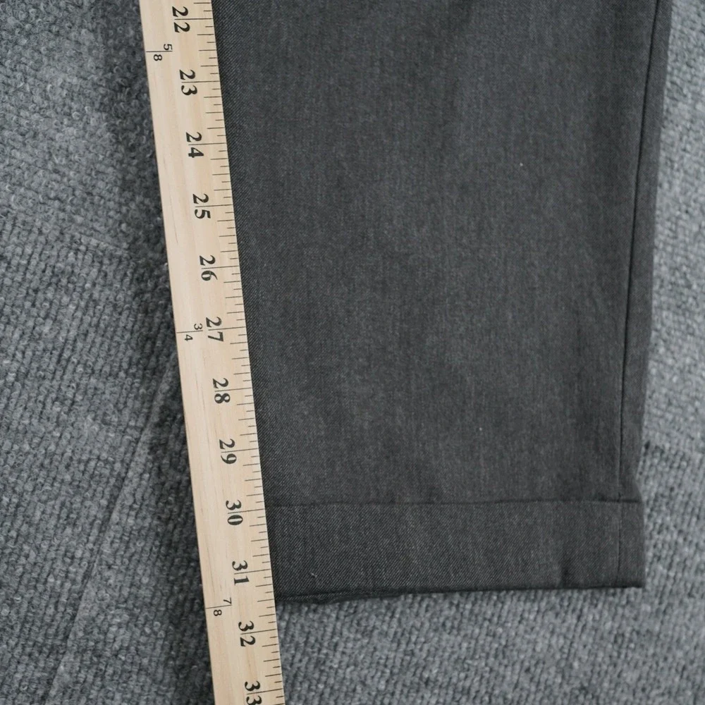 Lauren‎ Ralph Lauren Dress Pants Men 40W 32L Gray Pleated Cuffed Trousers